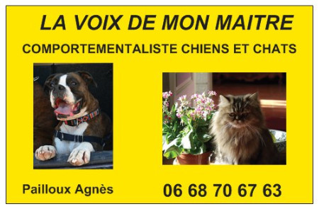 LA VOIX DE MON MAITRE ComportementalisteChiens & Chats*