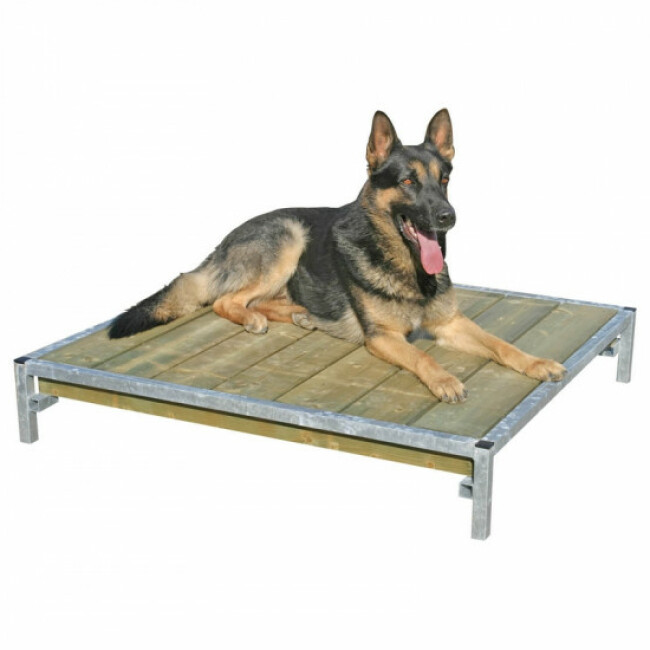 Banc De Couchage En Bois Avec Cadre Acier Pour Chien Banc De Couchage En Bois Avec Cadre Acier Pour Chien