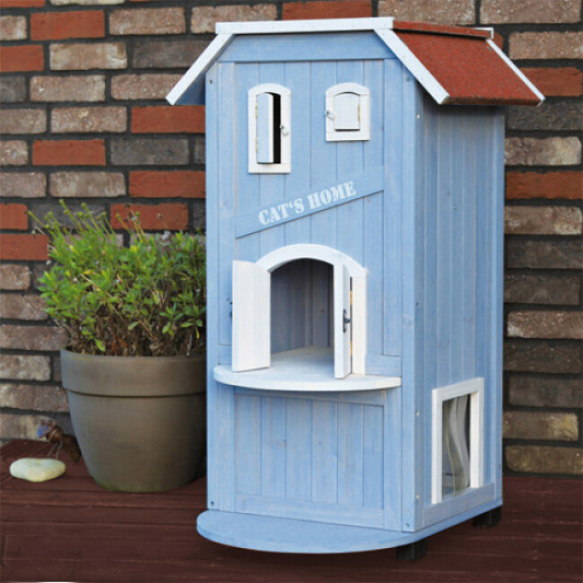 Niche en bois pour chat Cat\'s home