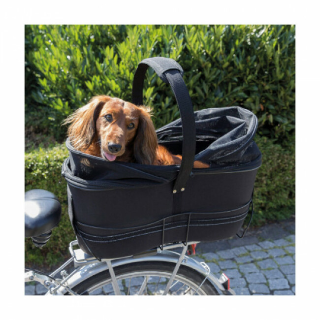 GRELiving Panier arrière pliable pour vélo – Panier de vélo robuste en acier à haute teneur en carbone, capacité de 20 kg, ajustement universel pour