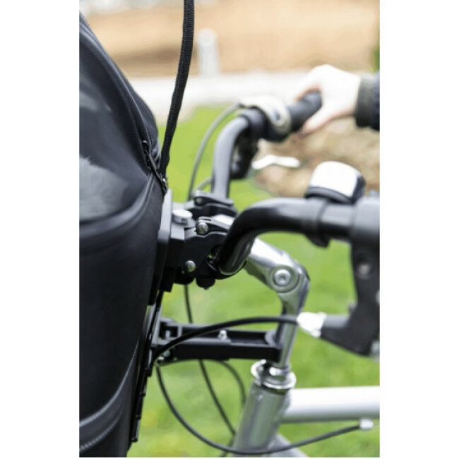 Panier Avant Velo Pour Transport Chien Noir Friends On Tour