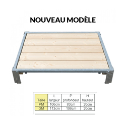 Banc De Couchage Pour Courette De Chenil Et Enclos D Eleveur Permet Au Chien De S Allonger Sans Contact Avec Le Sol