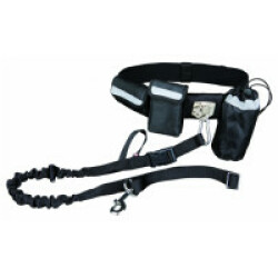 Ceinture Ventrale Noire Avec Laisse Pour Chiens 40 Kg Friends On Tour
